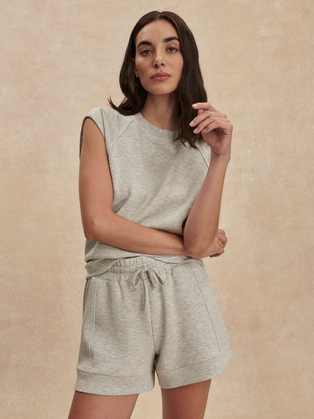 Varley Atrium High-Rise Short 4.5" - Light Grey Marl - nineNORTH | Men's & Women's Clothing Boutique