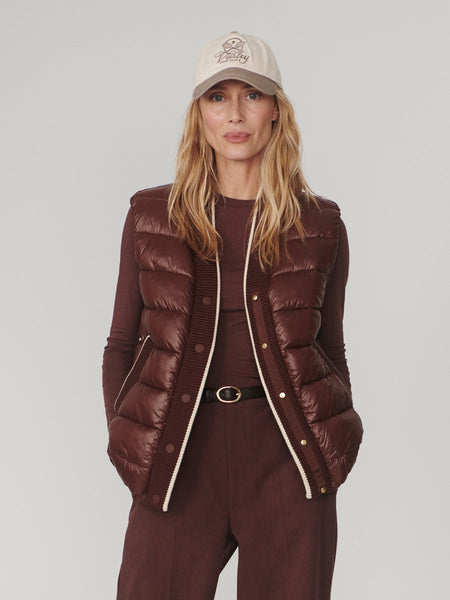 Varley Colwyn Padded Gilet - Brown Stone - nineNORTH