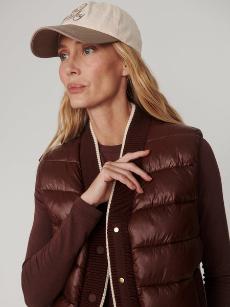 Varley Colwyn Padded Gilet - Brown Stone - nineNORTH