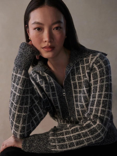 Varley Furley Half Zip Knit / Charcoal Marl - nineNORTH | Men's & Women's Clothing Boutique