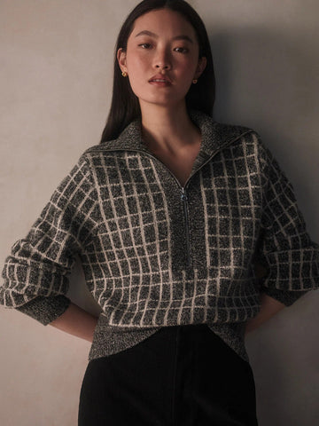 Varley Furley Half Zip Knit / Charcoal Marl - nineNORTH | Men's & Women's Clothing Boutique