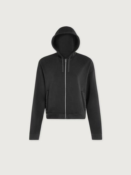 Varley Jorgie Zip-Through Hoodie - Slate Black - nineNORTH