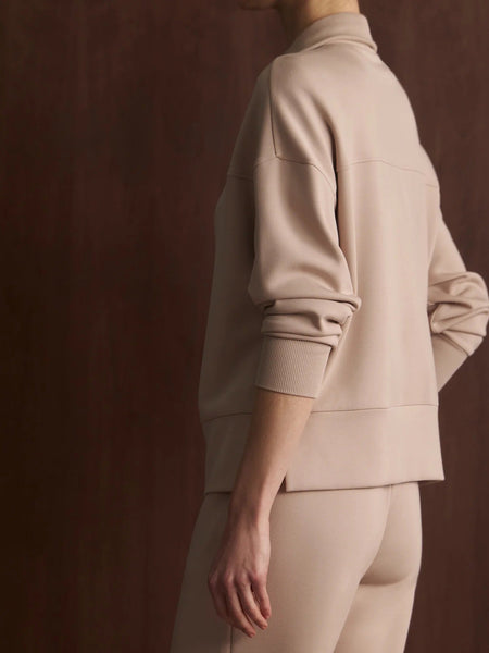 Varley Kayleigh Half Zip Sweat - Mushroom - nineNORTH | Men's & Women's Clothing Boutique