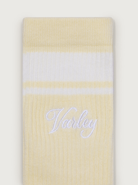 Varley Lamar Club Stripe Sock - Reed Yellow/Egret - nineNORTH | Men's & Women's Clothing Boutique