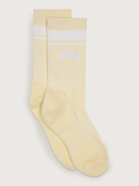Varley Lamar Club Stripe Sock - Reed Yellow/Egret - nineNORTH | Men's & Women's Clothing Boutique