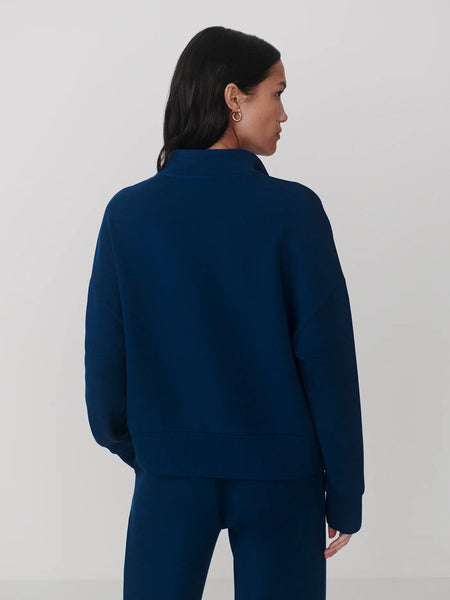 Varley Mavis Mock Neck Sweat - Sea Blue - nineNORTH | Men's & Women's Clothing Boutique