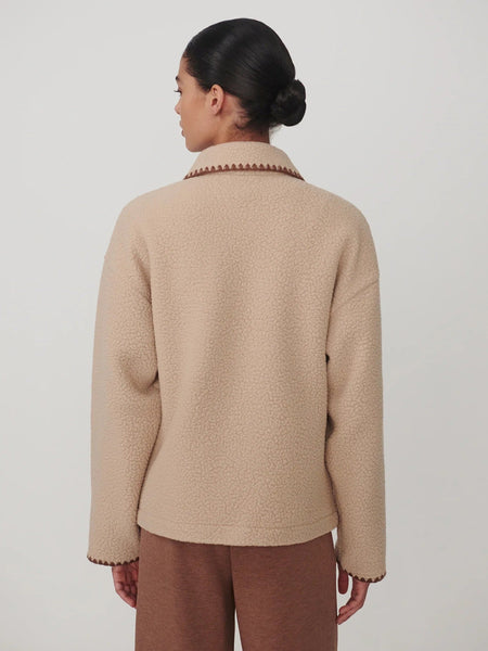 Varley Ruiko Zip-Through Fleece - Light Taupe - nineNORTH | Men's & Women's Clothing Boutique
