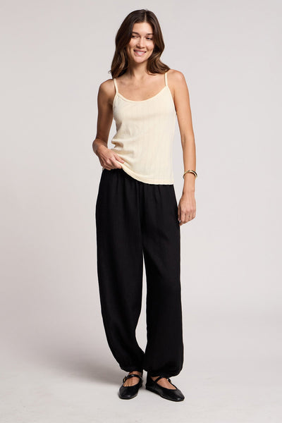 Velvet Camber Linen Balloon Pant - Black - nineNORTH | Men's & Women's Clothing Boutique