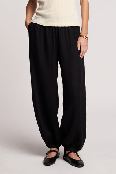 Velvet Camber Linen Balloon Pant - Black - nineNORTH | Men's & Women's Clothing Boutique