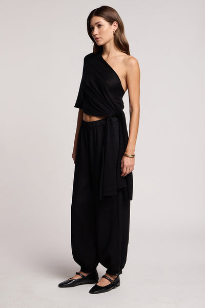 Velvet Camber Linen Balloon Pant - Black - nineNORTH | Men's & Women's Clothing Boutique