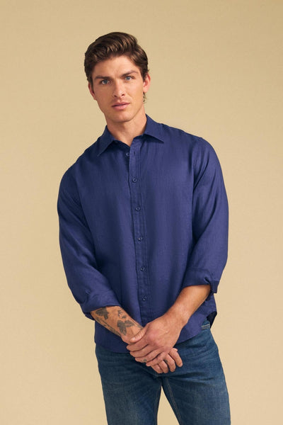 Velvet Caruso Linen Shirt / Navy - nineNORTH | Men's & Women's Clothing Boutique
