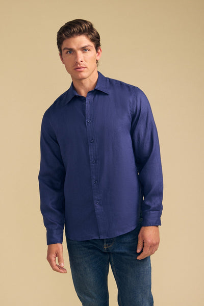 Velvet Caruso Linen Shirt / Navy - nineNORTH | Men's & Women's Clothing Boutique