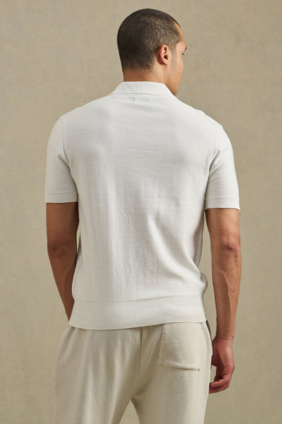 Velvet Dillon Short Sleeve Polo - Ecru - nineNORTH | Men's & Women's Clothing Boutique