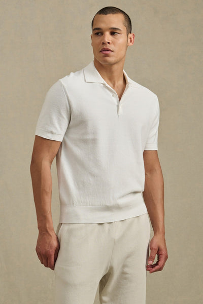 Velvet Dillon Short Sleeve Polo - Ecru - nineNORTH | Men's & Women's Clothing Boutique