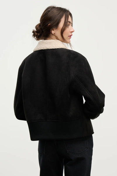 Velvet Juno Sherpa Jacket / Black & Cream - nineNORTH | Men's & Women's Clothing Boutique