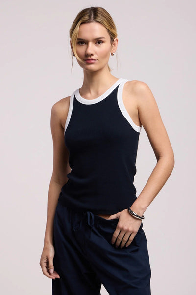 Velvet Lindy Tank Top - Navy & White - nineNORTH | Men's & Women's Clothing Boutique