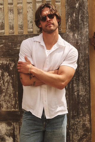 Velvet Micah Linen Button - Up Shirt / White - nineNORTH | Men's & Women's Clothing Boutique