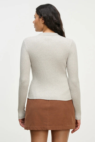 Velvet Nikki Cotton Cashmere Sweater Polo / Platinum - nineNORTH | Men's & Women's Clothing Boutique