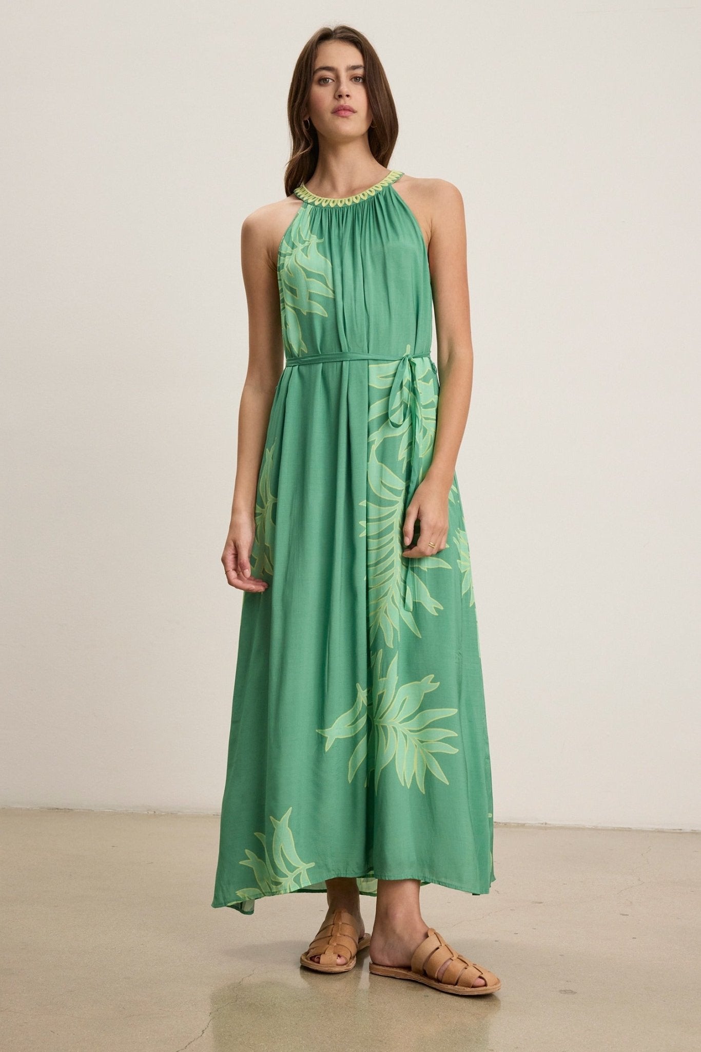 Velvet Odessa Palmetto Print Dress / Green | nineNORTH | Men's & Women's Clothing Boutique Velvet Odessa Palmetto Print Dress / Green | nineNORTH | Men's & Women's Clothing Boutique