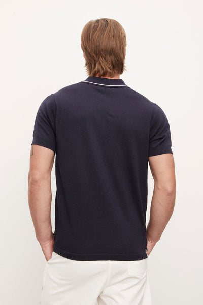 Velvet Shepard Linen Blend Polo / Navy - nineNORTH | Men's & Women's Clothing Boutique