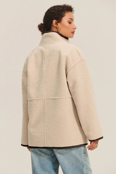 Velvet Shona Sherpa Reversible Jacket / Espresso - nineNORTH | Men's & Women's Clothing Boutique