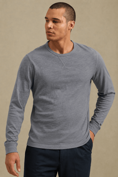 Velvet Zane Long Sleeve Crew T-Shirt - Gloom - nineNORTH | Men's & Women's Clothing Boutique