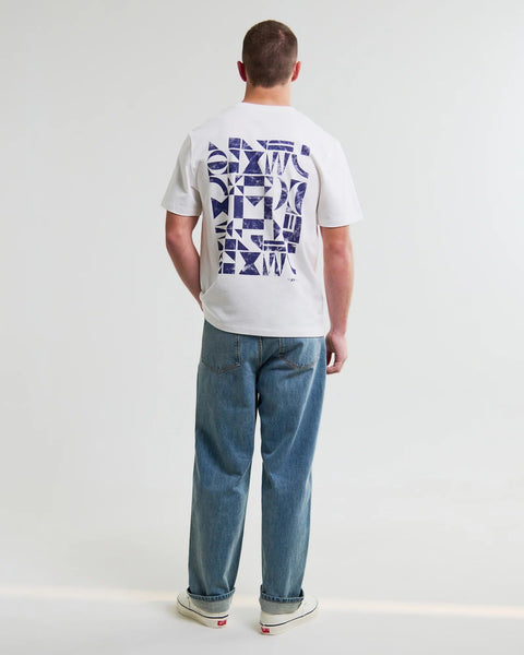 Wax London Dean - Off White Geometric Repeat T-Shirt - nineNORTH | Men's & Women's Clothing Boutique