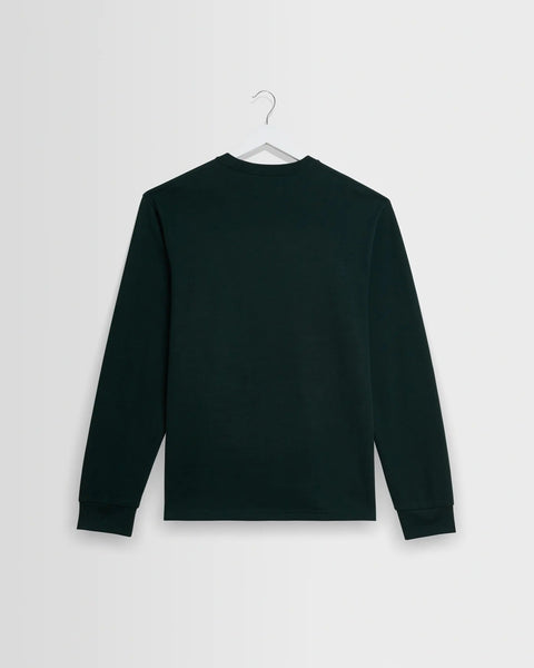Wax London Hayden Long Sleeve Tee - Dark Green - nineNORTH