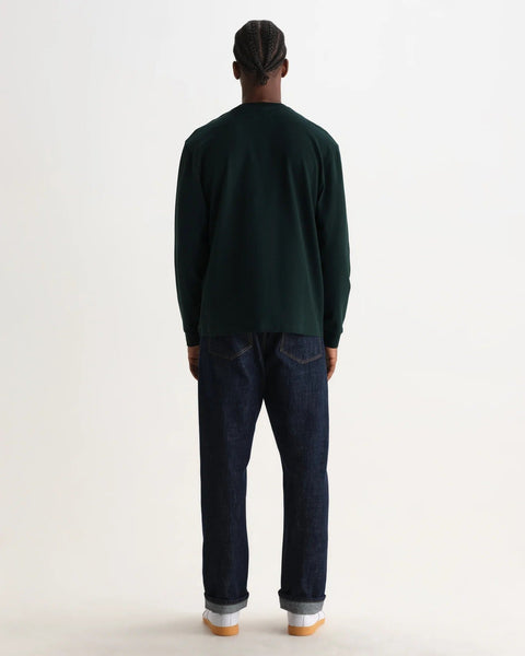 Wax London Hayden Long Sleeve Tee - Dark Green - nineNORTH