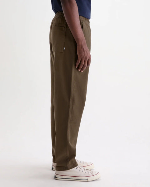 Wax London Kurt Trouser - Dark Khaki - nineNORTH