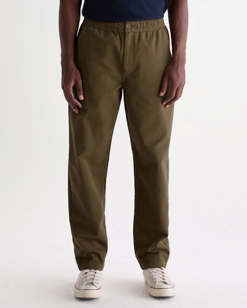 Wax London Kurt Trouser - Dark Khaki - nineNORTH