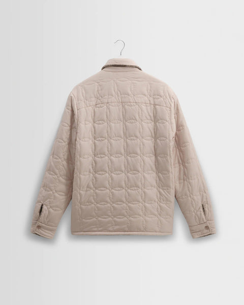 Wax London Mount Reversible Boucle Wool Overshirt - Natural - nineNORTH
