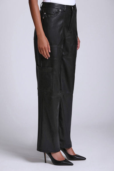 Avec Les Filles Faux-Ever Leather Wide Leg Cargo Pant - nineNORTH | Men's & Women's Clothing Boutique