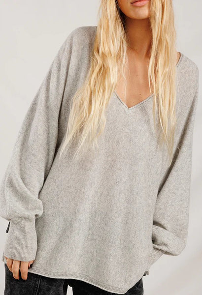 CRUSH. Cashmere Gappo Poncho 2.0 / Fluffy Grey-nineNORTH | Men's & Women's Clothing Boutique