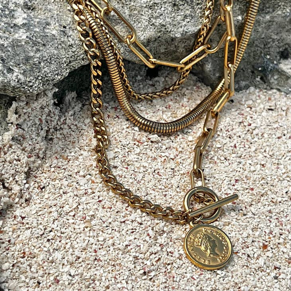 Ellie Vail - Candice Round Snake Chain Necklace - nineNORTH | Men's & Women's Clothing Boutique