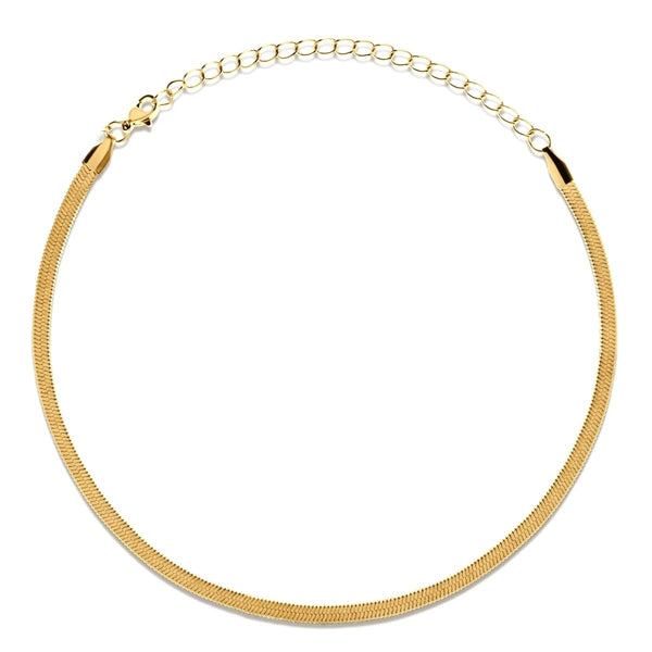 Ellie Vail - Nic Herringbone Chain Choker Necklace-nineNORTH | Men's & Women's Clothing Boutique