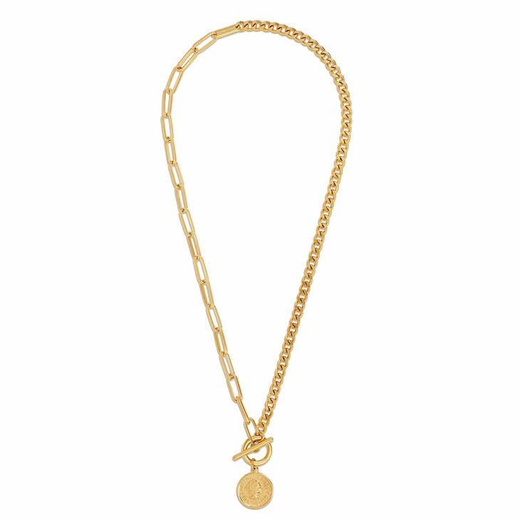 Ellie Vail - Stacie Toggle Chain Coin Necklace-nineNORTH | Men's & Women's Clothing Boutique