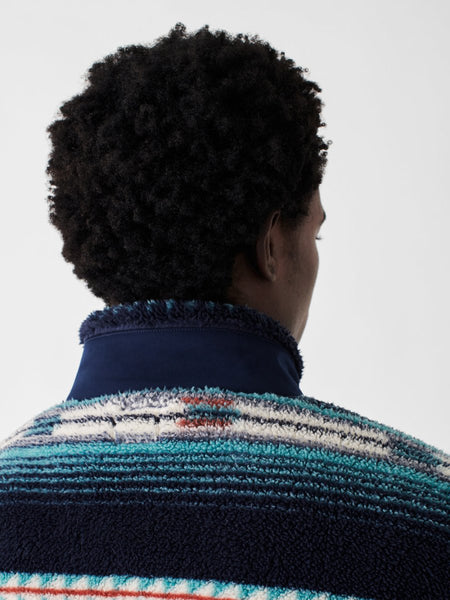 Faherty Doug Good Feather High Pile Fleece Popover / Rising Sky Turquoise-nineNORTH | Men's & Women's Clothing Boutique