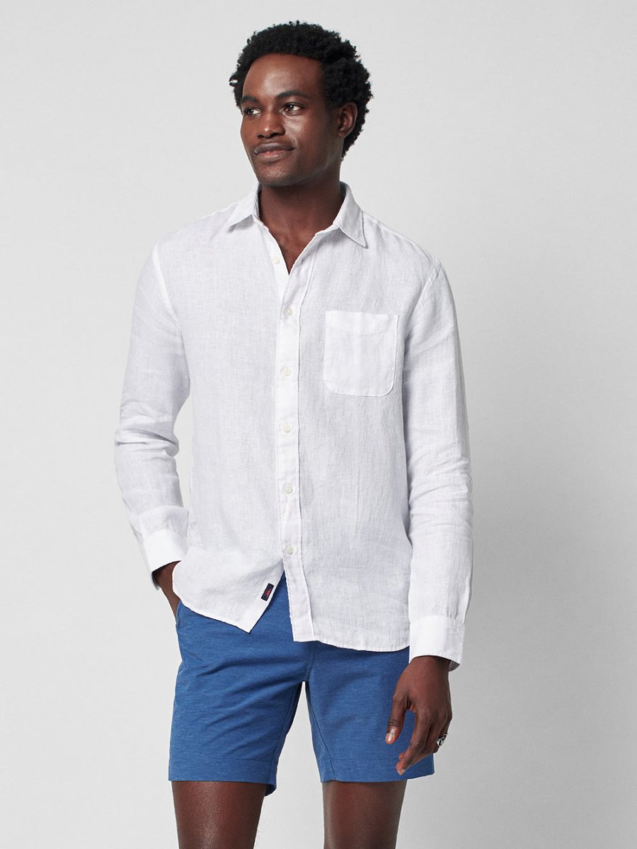 Faherty Linen Laguna Shirt / White-nineNORTH | Men's & Women's Clothing Boutique