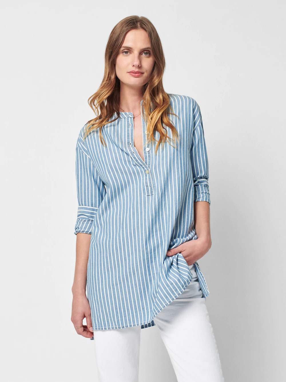 Faherty Palm Beach Tunic / Indigo Stripe - nineNORTH | Men's & Women's Clothing Boutique