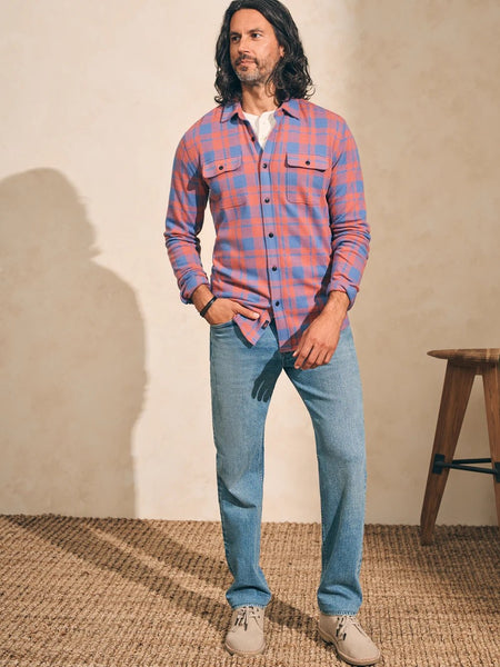 Faherty Legend Sweater Shirt / Rose Blue Check-nineNORTH | Men's & Women's Clothing Boutique