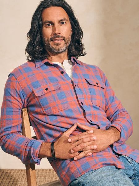 Faherty Legend Sweater Shirt / Rose Blue Check-nineNORTH | Men's & Women's Clothing Boutique