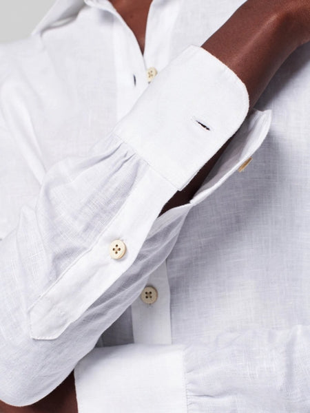 Faherty Summer Sands Linen Relaxed Shirt / White-nineNORTH | Men's & Women's Clothing Boutique