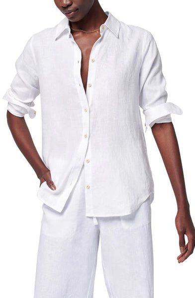 Faherty Summer Sands Linen Relaxed Shirt / White-nineNORTH | Men's & Women's Clothing Boutique
