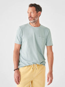 Faherty Sunwashed Pocket Tee / Blue Breeze-nineNORTH | Men's & Women's Clothing Boutique