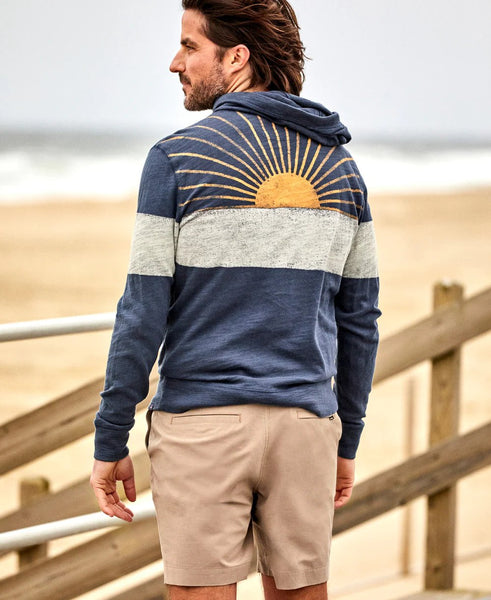 Faherty Sunwashed Sunray Slub Hoodie / Beach Sunset-nineNORTH | Men's & Women's Clothing Boutique