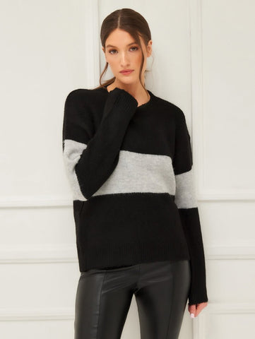 FIFTEEN TWENTY Stripe Sweater / Black-nineNORTH | Men's & Women's Clothing Boutique