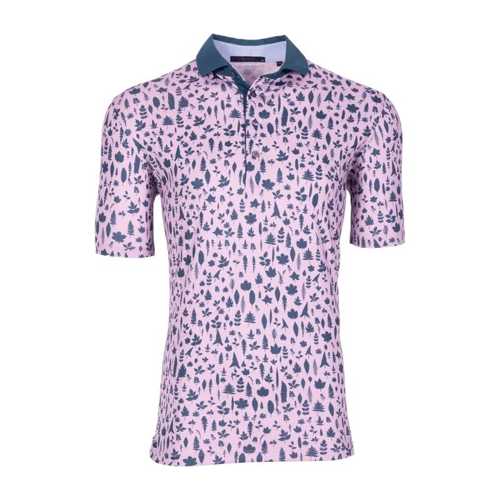 Greyson Magical Ferns Polo / Mauve Mist-nineNORTH | Men's & Women's Clothing Boutique