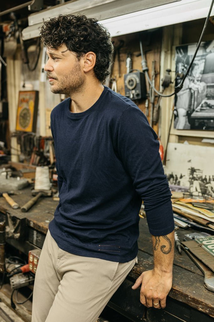 Hiroshi Kato The Drill Double Knit / Navy - nineNORTH | Men's & Women's Clothing Boutique