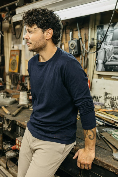 Hiroshi Kato The Drill Double Knit / Navy - nineNORTH | Men's & Women's Clothing Boutique